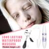 3PCS White Telescopic Mascara Volume and Length,Waterproofing No Clumping,No Smudging Curly White Mascara with Eyelash Curler view 2
