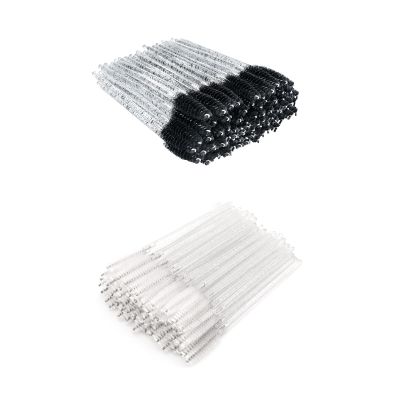 200PCS Eyelash Mascara Brushes, Disposable Lash Spoolies, Crystal Eyelash Brush Makeup Kits for Eyelash Extensions and Eyebrow Brush