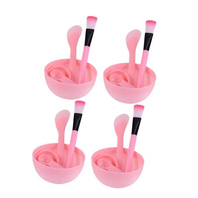 Didiseaon 4sets Diy Facial Mask Bowl Tool Face Mask Skin Care Tools Peel off Brushes Stick