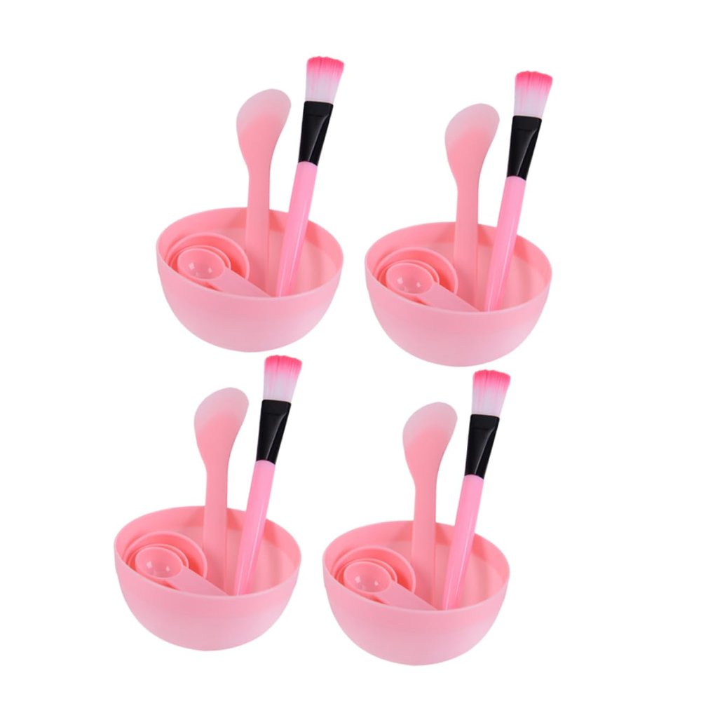 Didiseaon 4sets Diy Facial Mask Bowl Tool Face Mask Skin Care Tools Peel off Brushes Stick