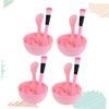 Didiseaon 4sets Diy Facial Mask Bowl Tool Face Mask Skin Care Tools Peel off Brushes Stick view 4