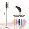 200PCS Eyelash Mascara Brushes, Disposable Lash Spoolies, Crystal Eyelash Brush Makeup Kits for Eyelash Extensions and Eyebrow Brush view 4