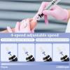 Electric Nail Drill Kit, Cordless Electric Nail File, 4-Speed Manicure & Pedicure Kit, Portable Nail Buffer Nail Filer for Natural Nails, Rechargeable Low Noise Electric Nail Grinder for Beginners view 4