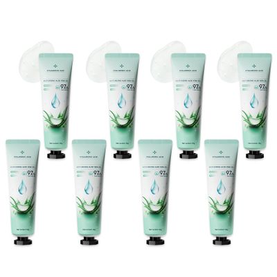 Fusang 8Pcs Organic Aloe Vera Gel for After Sun Skin Care,Natural Moisturizing Aloe Vera Gel for Face & Body,Easy to Portable Face Moisturizer,Travel Size Pure Vera Aloe Gel for all Skin Types E