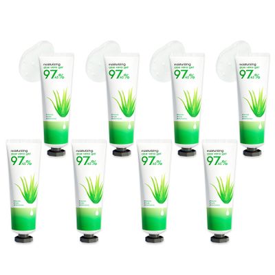 Fusang 8Pcs Organic Aloe Vera Gel for After Sun Skin Care,Natural Moisturizing Aloe Vera Gel for Face & Body,Easy to Portable Face Moisturizer,Travel Size Pure Vera Aloe Gel for all Skin Types H