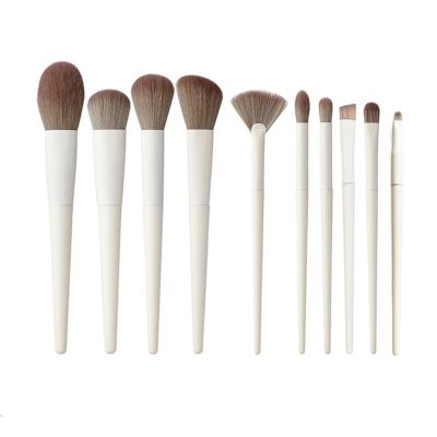 10Pcs Makeup Brushes Set Premium Vegan Foundation Concealers Blush Eyeshadow Eyeliner Blending Face Brush Set No Loss of Bristles (10 Makeup Brushes)