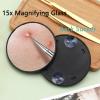 10 Pcs Acssart Blackhead Remover Tools, Acssart Stainless Steel Blackhead Remover Kit, Pimple Popper Tool Kit, Blackhead Tweezers with 15x Magnifying Glass, Metal Case view 3