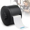 Neck Strip Dispenser, Black Barber Neck Strip Holder Dispenser with 4PCS Adhesive Pads for Wall Mounting Hanging Up, Neck Strip Paper Roll Dispenser Neck Strip Container for Hair Salon & Barber Shop view 1