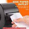 Neck Strip Dispenser, Black Barber Neck Strip Holder Dispenser with 4PCS Adhesive Pads for Wall Mounting Hanging Up, Neck Strip Paper Roll Dispenser Neck Strip Container for Hair Salon & Barber Shop view 3