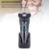 Electric Trimmer for Men, Electric Shaver, USB Rechargeable 3D Floating Head Cordless Beard Trimmer with Quiet Motor, for Wet and Dry Use view 3