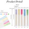 Oruola 300pcs Earring Hole Cleaner Floss,Disposable Ear Floss,3.8 In Ear Piercing Cleaner Flosses with Storage Tube,Disposable Nose Ring Ears Hole Cleaners for Women Men,5 Colors view 2