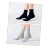 Homoyoyo 5pairs Women Silicone Gel Cracking Moisturizing Socks for Dry Cracked Feet Soft Cotton Mid-Calf Socks for Foot Care Random Colors view 3
