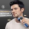 5-Blade Cordless Electric Razor for Men, 2-Speed Electric Shavers for Men Face, Close Shaving Men's Foil Shaver for Coarse Hair Wet/Dry USB-C Fast Charging &100 Min Runtime - Travel-Ready & Giftable view 3