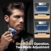 5-Blade Cordless Electric Razor for Men, 2-Speed Electric Shavers for Men Face, Close Shaving Men's Foil Shaver for Coarse Hair Wet/Dry USB-C Fast Charging &100 Min Runtime - Travel-Ready & Giftable view 4