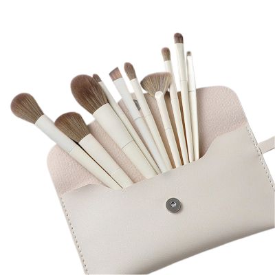 10Pcs Makeup Brushes Set Premium Vegan Foundation Concealers Blush Eyeshadow Eyeliner Blending Face Brush Set No Loss of Bristles (10 Makeup BrushesBag)