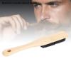 2pcs Beard Brush, Grooming Hair Debris Eliminator, Hair Sweeping Beard Brush, Men Beard Styling Mustache Brush for Beard Trimming - Bamboo Handle, Remove view 2