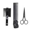 4pcs Beard Moustache Scissors Men Styling Set, Grooming Kit Hand Tools Include 1pc Scissors, 1pc Beard Comb, 1pc Beard Brush and 1pc Storage Bag view 2
