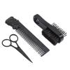 4pcs Beard Moustache Scissors Men Styling Set, Grooming Kit Hand Tools Include 1pc Scissors, 1pc Beard Comb, 1pc Beard Brush and 1pc Storage Bag view 3