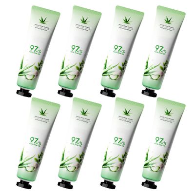 8PCS Aloe Vera Gel for Face & Body,Hydrating Travel Size Pure Aloe Vera Gel Face Moisturizer for All Skin Type,No-sticky Long Lasting Refreshing Moisturizing Fast Absorbing Aloe Cream Gel,1.05 oz(D)