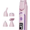 harayaa Woman Electric Shaver Bikini Trimmer Smooth and Silky Full Body Shaver Nose Hait Trimmer for Armpit Long and Short Hair Salon, Pink view 2