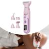 harayaa Woman Electric Shaver Bikini Trimmer Smooth and Silky Full Body Shaver Nose Hait Trimmer for Armpit Long and Short Hair Salon, Pink view 3