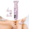 harayaa Woman Electric Shaver Bikini Trimmer Smooth and Silky Full Body Shaver Nose Hait Trimmer for Armpit Long and Short Hair Salon, Pink view 4