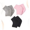 AUTSUPPL 3pairs Comfortable Gel Heel Socks Ankle Socks for Foot Moisturization Grey view 4