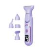harayaa Woman Electric Shaver Bikini Trimmer Smooth and Silky Full Body Shaver Nose Hait Trimmer for Armpit Long and Short Hair Salon, Purple view 1