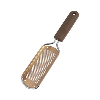 AUTSUPPL Stainless Steel Foot Exfoliator Callus Remover Dead Skin Scrub for Men Women Portable Foot File Square Hole