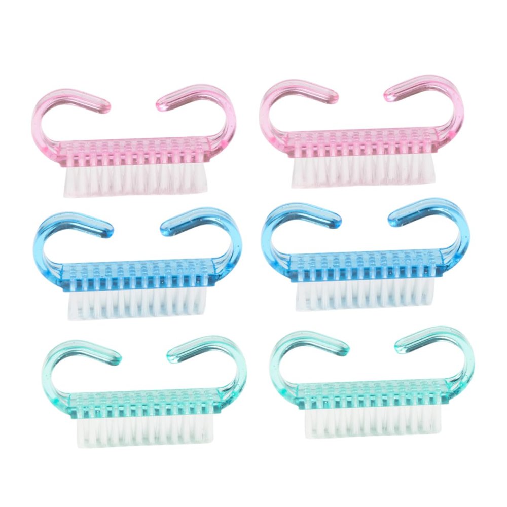 Didiseaon 6 Piece Soft Bristle Nail Brush Set Hand Brush Nail Cleaner for Hands Feet