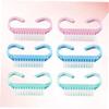 Didiseaon 6 Piece Soft Bristle Nail Brush Set Hand Brush Nail Cleaner for Hands Feet view 4