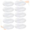 Didiseaon 50pcs Transparent Face Cover Acid-Resistant Film Hairdressing Salon Eye Hair Mask view 1