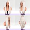gengchang66 Wigs White Platinum Blonde Straight Lace Front Human Hair Wigs 13x4 HD Transparent 180% Density Lace Front Wigs(Platinum,18 Inch) view 4