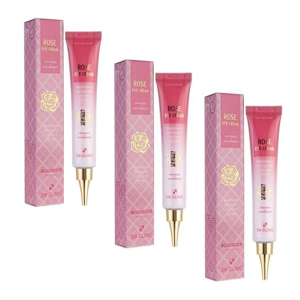 3W Clinic Rose Eye Cream 40ml X 3EA /Anti-wrinkle,Moist/Korea-Beauty/Korea Made