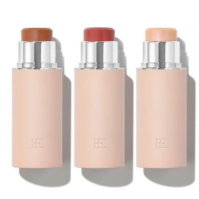 EarthsCure Glow Trio - 3 Piece Set: Bronzer, Blush, and Highlighter. Buildable Cream Sticks For a Luminous, Natural, and Youthful Look