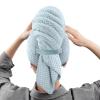 Microfiber Hair Towel - Quick-Dry Hair Towel, Hair Drying Wrap | Curly Hair Plopping Towel, Super Absorbent Hair Turban Towel for Wet Curly Long Hair view 1