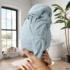 Microfiber Hair Towel - Quick-Dry Hair Towel, Hair Drying Wrap | Curly Hair Plopping Towel, Super Absorbent Hair Turban Towel for Wet Curly Long Hair view 2
