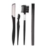 aqxreight 8 Pcs Eyebrow Grooming Kit Black Rustproof Stainless Steel Eyebrow Trimming Kit Beauty Tools with Storage Bag Eyebrow Pencil Doub Eyebrow Grooming KitEyebrow Trimming KitEyebrow view 2