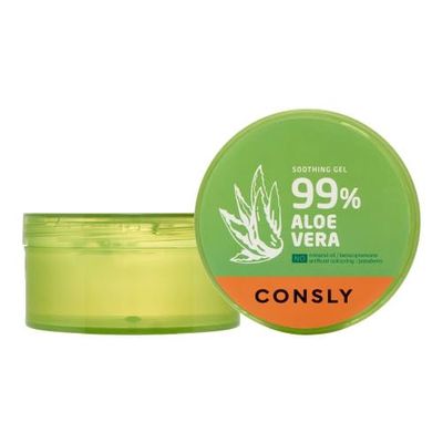 CONSLY_Aloe Vera Soothing Gel, Multifunctional Hydrating and Calming Gel with High-Content Aloe Vera Extract, Non-Sticky Formula for Smooth and Refreshed Skin