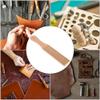 Leather Strop, Double Sided Leather Strop for Knife Sharpening Leather Sharpening Strop with Wood Handle Tool 28 X 4 X 15.5cm view 4