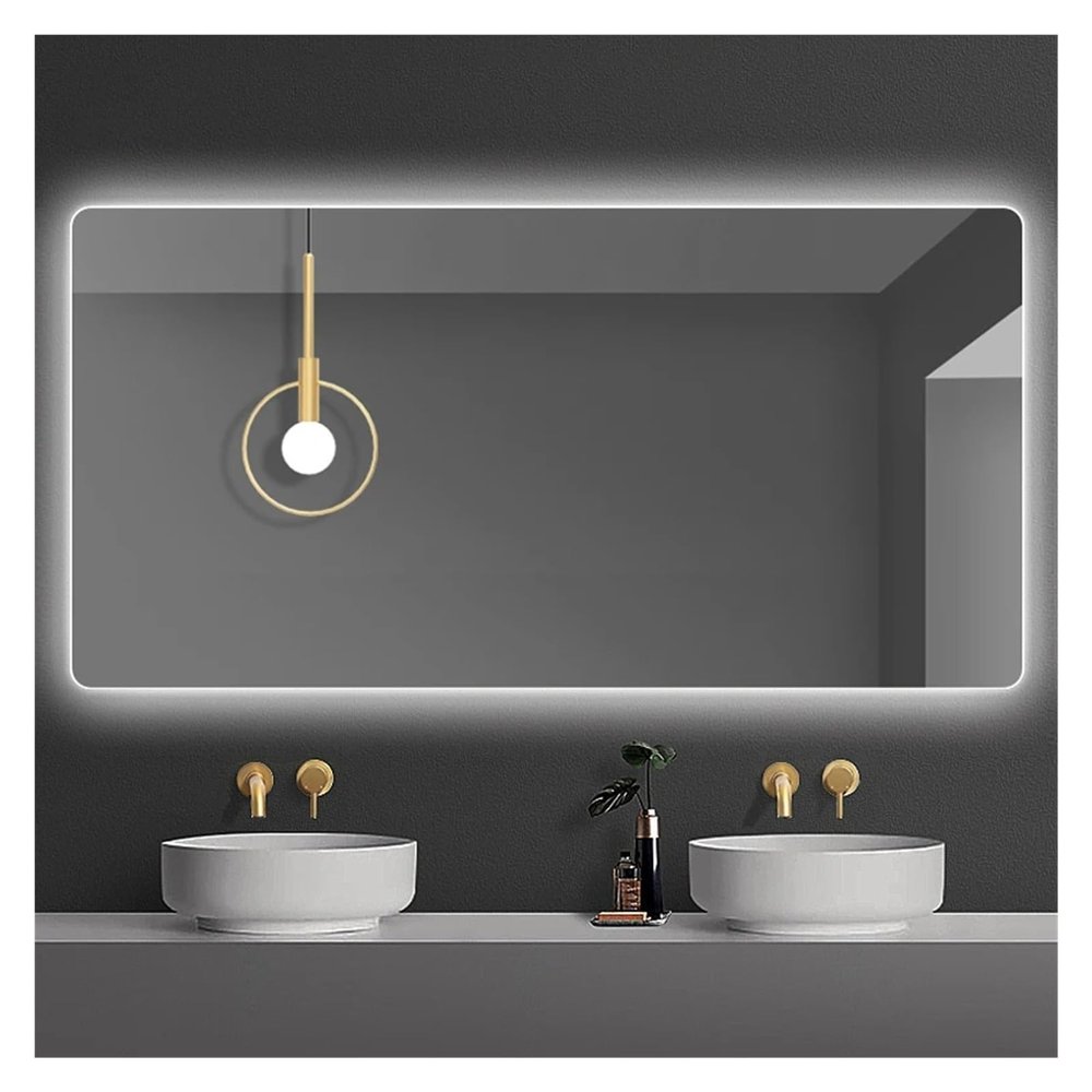 36 X 48 Inch Smart Mirror Bathroom Shower Cosmetic Square Shower Bath Mirrors Makeup Mirrors with Light,Mirrors