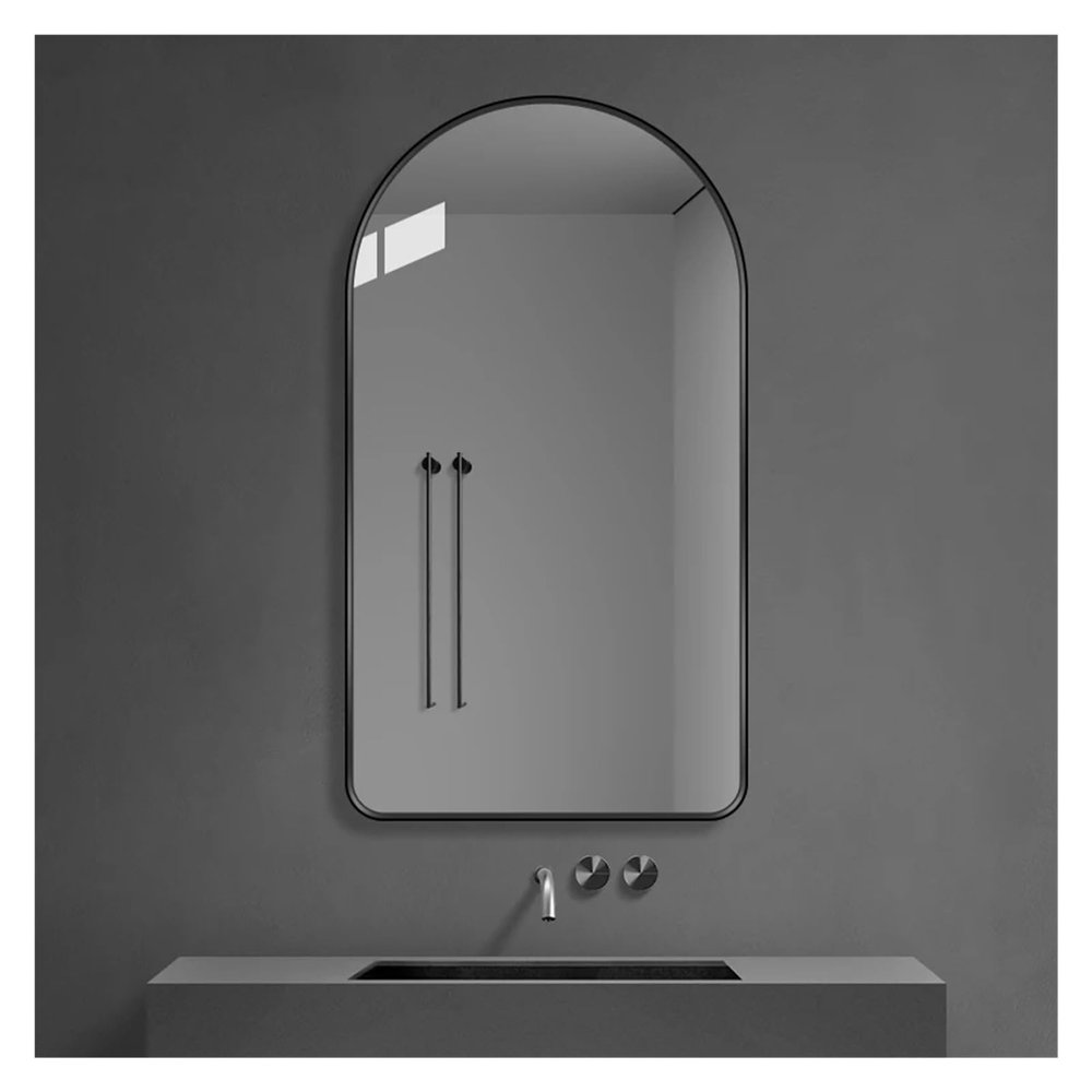 20x28 Inch Black Shower Mirror Makeup Long Cosmetic Full Body Vanity Bath Mirrors Makeup Irregular Mirror Bathroom Mirror,Mirrors