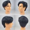Barber Mannequin Head Male Haircut Training Head Men Human Hair Mannequin Head view 2