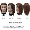 Barber Mannequin Head Male Haircut Training Head Men Human Hair Mannequin Head view 3