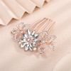 Aimimier Dainty Flower Butterfly Rhinestone Hair Side Combs Sparkly Crystal Long Teeth Comb Wedding Bridal Hair Accessories for Women (Clear) view 4