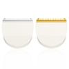 2 Pack Professional Peanut Replacement Blade-Precision-Ground for Smooth Cutting Snap-On Compatible with Wahl Peanut Clippers & Trimmers #2068-300White/Silver,White/Gold view 1