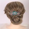 Aimimier Dainty Flower Butterfly Rhinestone Hair Side Combs Sparkly Crystal Long Teeth Comb Wedding Bridal Hair Accessories for Women (Blue) view 2