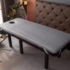Grey(r),60 * 180cm,LDLCYCN High Density Sponge Massage Table Topper Thicken 7Cm(2.8In) Lash Bed Topper with Elastic Band Non-Slip Spa Bed Pad Massage Accessories Square/Round/Trapezoidal Head view 2