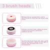 1Set Electric Face Brush, With 3 Interchangeable Heads Electric Face Scrubber, 3 In1 Exfoliating Massage USB Rechargeable Scrubber, Suitable for All Skin Types, Brush view 2
