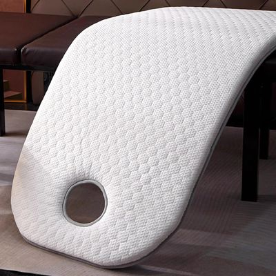 White/a(r),80 * 190cm,LDLCYCN High Density Sponge Massage Table Topper Thicken 7Cm(2.8In) Lash Bed Topper with Elastic Band Non-Slip Spa Bed Pad Massage Accessories Square/Round/Trapezoidal Head